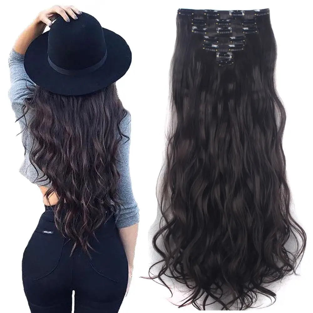 100% Russian Human Remy Hair Clip ins Wholesale Invisible Seamless Clip in Hair Extension Human Hair