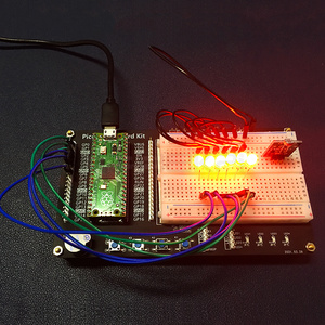 Bssy) Raspberry Pi Pico/ W Breakout <span class=keywords><strong>Breadboard</strong></span> kit hỗ trợ đèn <span class=keywords><strong>LED</strong></span> nút buzzer - Product Image 6