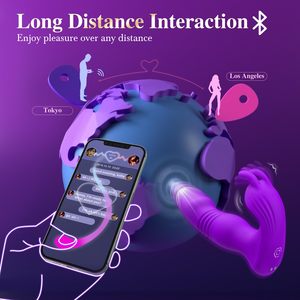 Jouet sexuel LOVE adulte boutique de gros papillon télescopique et vibrations avec APP et vibrateur télécommandé - Product Image 5