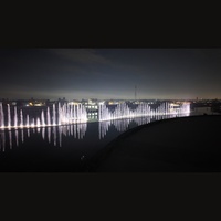 Fuente de Agua Gigante de Acero Inoxidable con Luces RGB y DMX 512 para Decoración de Paisajes Exteriores, Tamaño Personalizable