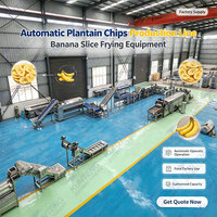 Automatische productielijn voor plantainchips, apparatuur voor het frituren van bananenplakjes, machines voor de verwerking van bananenchips