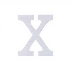 Colgante Decorativo Ecológico de Madera de 11 cm con Letra X, Estilo Arte Folclórico Moderno, para Manualidades y Decoración del Hogar, Modelo Peiyong de Sándalo y Teca - Product Image 1