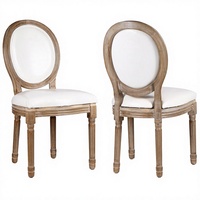 Chaise Louis XVI en bois massif de luxe de Guangzhou pour mariage, banquet, maison, bureau, usage commercial
