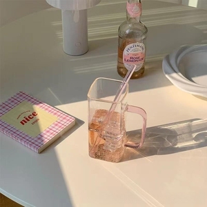 Tasses personnalisées en céramique et verre en forme de canettes de thé, café, soda, bière avec couvercle en bambou et paille - Product Image 2