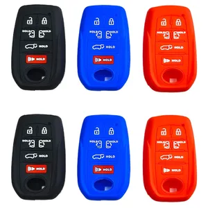 Silicone chìa khóa xe bìa cho Toyota Sienna PRIUS RAV4 Venza chìa khóa xe chủ mà không có logo 6-Nút điều khiển từ xa <span class=keywords><strong>Car</strong></span> <span class=keywords><strong>Key</strong></span> trường hợp - Product Image 2