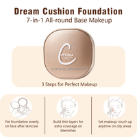 Fond de teint coussin OTVENA Matte CC, contrôle du sébum, waterproof, couvrance totale, avec recharge