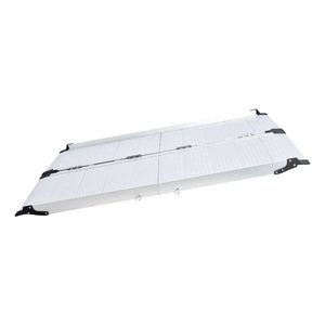 Aluminum Alloy Folding Wheelchair Ramp Anti-Slippery Accessible Mobility Ramp For Indoor Outdoor Use Silver Gray - Product Image 4