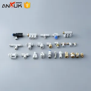 Grosir AKH Series Lurus Pneumatic Air Fitting Push Konektor