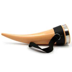 ไวกิ้งธรรมชาติแก้วดื่มฮอร์นฮอร์นดื่มที่มีขาตั้งเหล็ก - Product Image 3