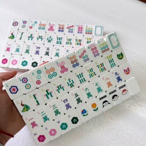 Đầy Màu Sắc Tùy Chỉnh Nhật Bản Mỹ Trung Quốc <span class=keywords><strong>Mahjong</strong></span> Gạch Acrylic <span class=keywords><strong>Mahjong</strong></span> Trò Chơi Thiết Lập Cho Giải Trí - Product Image 3
