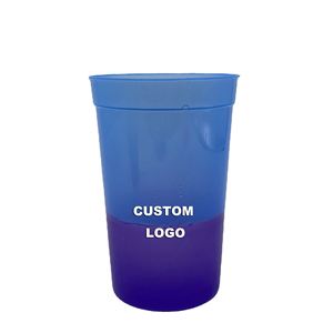 Custom Logo Printed 16oz <b>Plastic</b> Stadium <b>Cup</b> Environmental Protection <b>Plastic</b> Color Change <b>Cup</b> Mood <b>Cup</b> - Product Image 1