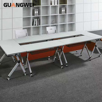 Bureau d'étude pliable moderne GUANGWEI, écologique, durable, mobile, pour étudiants, bureau, conférence, mobilier de bureau