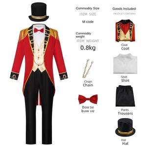 Ensemble Cosplay de gladiateur romain d'Halloween pour dompteur de <span class=keywords><strong>cirque</strong></span> et magicien comprenant des costumes pour une performance sur scène secondaire - Product Image 2