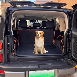 Housse de siège arrière de <span class=keywords><strong>voiture</strong></span> pour <span class=keywords><strong>chien</strong></span>, solide, 100% imperméable, tissu Oxford 600D, rembourrage <span class=keywords><strong>en</strong></span> coton PP, fond antidérapant, maille, point d'accès pour ceinture de sécurité - Product Image 3