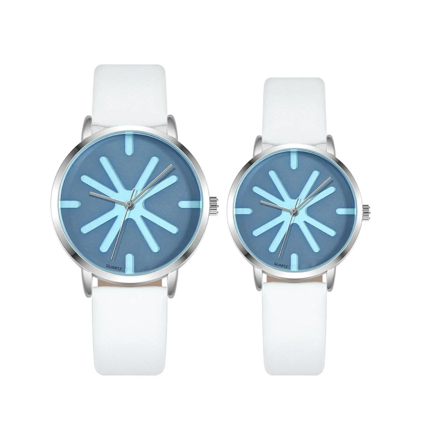 Montre à quartz en cuir véritable de dernière conception avec logo personnalisé montres de couple pour hommes et femmes étanches