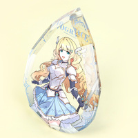 Porte-clés personnalisé en acrylique holographique anime pour promotion - Impression UV imperméable