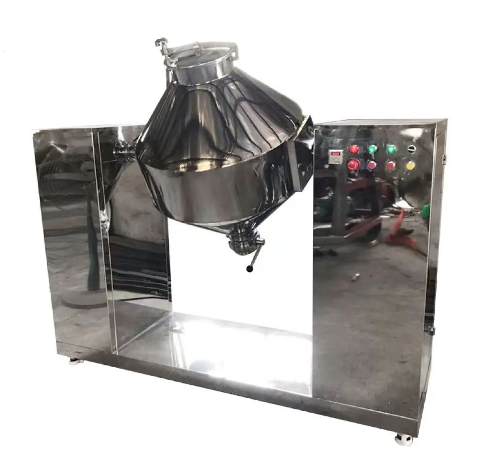 W-1500 2150kg công suất cao Mixer hóa chất thực phẩm bột khô đôi Cone dọc Mixer