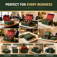 Scatola Regalo Rigida di Lusso Personalizzata per Natale, Produzione Diretta, Cartone Spesso Premium per Confezioni Regalo Aziendali Natalizie all'Ingrosso