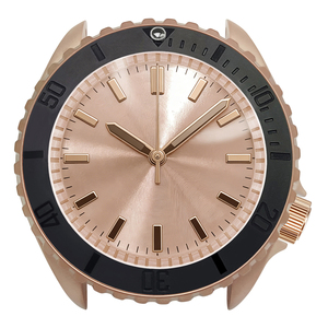 Cassa <span class=keywords><strong>Orologio</strong></span> Opaca 3.8 SKX <span class=keywords><strong>Oro</strong></span> <span class=keywords><strong>Rosa</strong></span> con Corona a Ore 4 per Movimento SKX007 009, Inserto Zaffiro, Fondello di Ricambio, Parti Modifica - Product Image 1