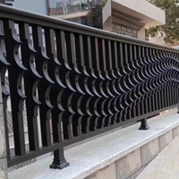 Fournisseur chinois Clôture décorative en aluminium noir Clôture de jardin en métal Écran de confidentialité Panneaux de clôture en aluminium