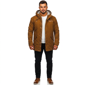 Fabricante Personalizado de Chaquetas Cortavientos Largas para Hombre 2026, Chaqueta de Lona Impermeable y Transpirable para Otoño, Servicio OEM, Diseños Personalizados - Product Image 1