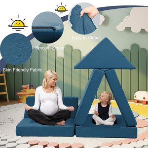 Customized Sponge Folding <b>Kids</b> Climbing Play <b>Sofa</b> Cushions High Density EVA Interlocking Mattress For Home Use Unisex 2 To 4 - Product Image 1