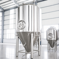 Cuve de Fermentation Enrobée Tonsen 5000L en SUS304 avec Contrôle de Température PLC/PID pour Brasserie Industrielle et Artisanale