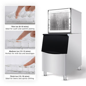 Commercial Ice Maker Machine 500kg/24 Hours 250kg 300kg 1ton Production With 200kg <b>Storage</b> for Business <b>Cube</b> Making Large Daily - Product Image 5