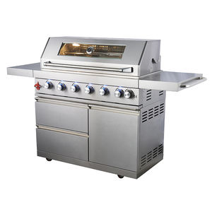 Parrilla de <span class=keywords><strong>Gas</strong></span> Independiente para Exterior con Quemador Trasero Infrarrojo y Mesa Lateral para Entretenimiento al Aire Libre - Product Image 3