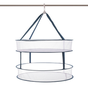 Clothes Drying <b>Basket</b> Rectangle Foldable Mesh Net Hook Type Drying Rack For Sweaters Knitwear Laundry <b>Storage</b> Organizer - Product Image 5