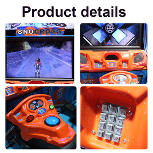 Simulateur de course de motoneige SnoCross, machine d'arcade à 2 joueurs, <span class=keywords><strong>jeu</strong></span> de conduite dynamique à monnayeur pour centre de jeux - Product Image 2