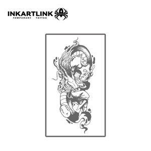 INKARTLINK - Pegatinas de Tatuajes Temporales para el Cuerpo, Diseño de Dragón Anime, Resistentes al Agua, Ecológicas, Duran 15 Días, Paquete al por Mayor - Product Image 3