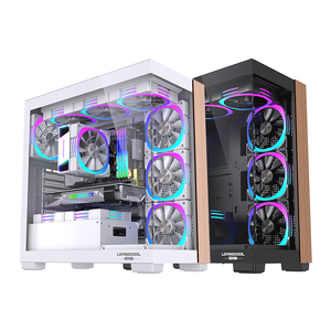 Lovingcool Boîtier <span class=keywords><strong>PC</strong></span> de jeu Full Tower personnalisé Boîtier d'ordinateur <span class=keywords><strong>transparent</strong></span> en alliage d'aluminium M-ATX ATX ITX pour joueurs fabriqué - Product Image 6