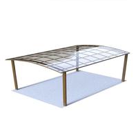 Abri de voiture moderne en aluminium de qualité pour extérieur, avec structure thermolaquée, imperméable et durable, idéal pour garage et stationnement, abri simple pour voiture