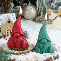 Meistverkaufte Moderne Weihnachtliche Kreative Handgemachte Sojawachs Weihnachtsmann-förmige Duftkerze Aromatherapie Feiertagsduft-Stäbchen
