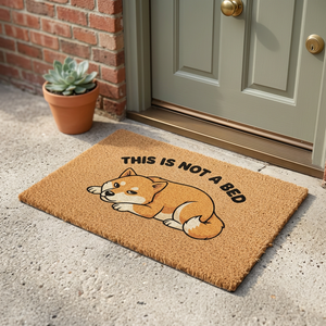 Natural PVC Dog Design Solid Color Non-Slip Modern Rectangle <b>Mat</b> for Kitchen Bathroom & Living Room - Product Image 3