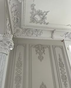 Modanatura Decorativa in PU OB-2101 con Motivo Geometrico a Quadrati Piccoli e Linee a Corda Intrecciata - Product Image 4