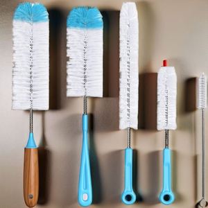 Lot de 5 nettoyeurs de biberons et de tubes à long manche en nylon PP pour la maison, idéal pour le nettoyage des bouteilles de sport à goulot étroit et des tuyaux VCPC - Product Image 3