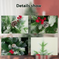 Hoogwaardige Kerstbomen Met Gepersonaliseerde Dennenappels Rood Fruit Display Direct Verkoop Etalage Winkelcentrum Decoraties