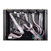 Mini PC Intel Core I7-10510U con 2 Puertos RJ45 LAN, 6 USB, 2 Puertos RS232 COM, 3 Salidas de Pantalla para DP, 64GB SSD+HDD, 10W DDR4, Nuevo, Enchufe AU/US