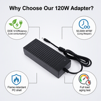 Adaptateurs pour Cadre Photo Numérique 10 Ampères AC/DC 110-220 Volts Adaptateur 120 Watts 100-240v C14 Alimentation à Découpage de Bureau 12v 10a Adaptateur