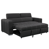 Canapé-lit 2+1 places en tissu microfibre de style européen, design convertible écologique pour salon, appartement, hôtel, villa