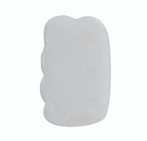 Herramientas para el cuidado de la piel, productos de masaje de belleza con forma de onda, jade blanco gua sha antienvejecimiento - Product Image 1