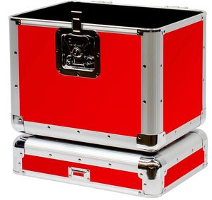 Sang trọng Stackable 12 "LP Vinyl kỷ lục trường hợp màu đỏ di động Album Lưu Trữ <span class=keywords><strong>Box</strong></span> giữ 70 hồ sơ - Product Image 6