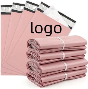 Sachets d'expédition biodégradables et compostables personnalisés avec logo, enveloppes en plastique, pochettes d'expédition pour vêtements - Product Image 1