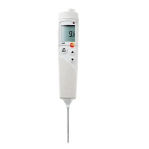 Thermomètre alimentaire numérique <span class=keywords><strong>Testo</strong></span> 106 (0560 1063) avec design pratique et mesures conformes HACCP - Product Image 1