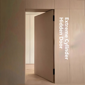 Fabricante profesional Puertas secretas sin marco Invisible de madera al ras Puerta invisible de habitación oculta de madera - Product Image 2
