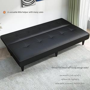 Sofá Cama Plegable de Cuero PU Personalizable, Moderno, Ajustable, Estilo Familiar, <span class=keywords><strong>3</strong></span> Plazas, para Apartamentos Pequeños, Conjunto de Sofás Casuales para Sala de Estar - Product Image 2