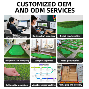 Fabrika Özel Üretim 18 Delikli <span class=keywords><strong>Mini</strong></span> <span class=keywords><strong>Golf</strong></span> Sahası Ücretsiz Tasarım Katlanabilir Taşınabilir Suni Çim Putting Green - Product Image 4
