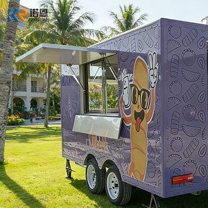 Remolque de Comida Personalizado en Venta, Cocina Móvil para Negocios de Alimentos, Remolque de Snacks <span class=keywords><strong>con</strong></span> Freidora, Refrigerador y Fregadero - Product Image 3